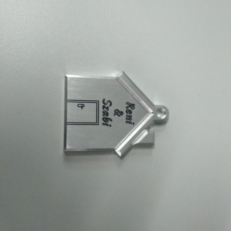 aluminium kulcstartó, egyedi